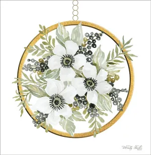 CIN1550 - Geometric Circle Muted Floral - 12x12