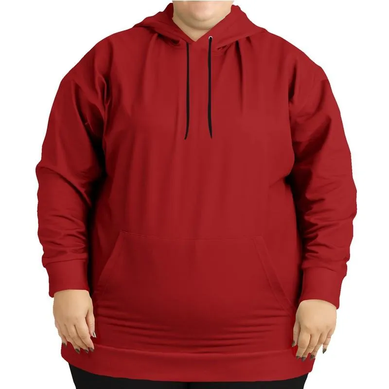 Medium Red Hoodie | Unisex | with PLUS sizes | C0M100Y100K45