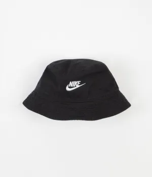 Nike Futura Wash Bucket Hat - Black / White