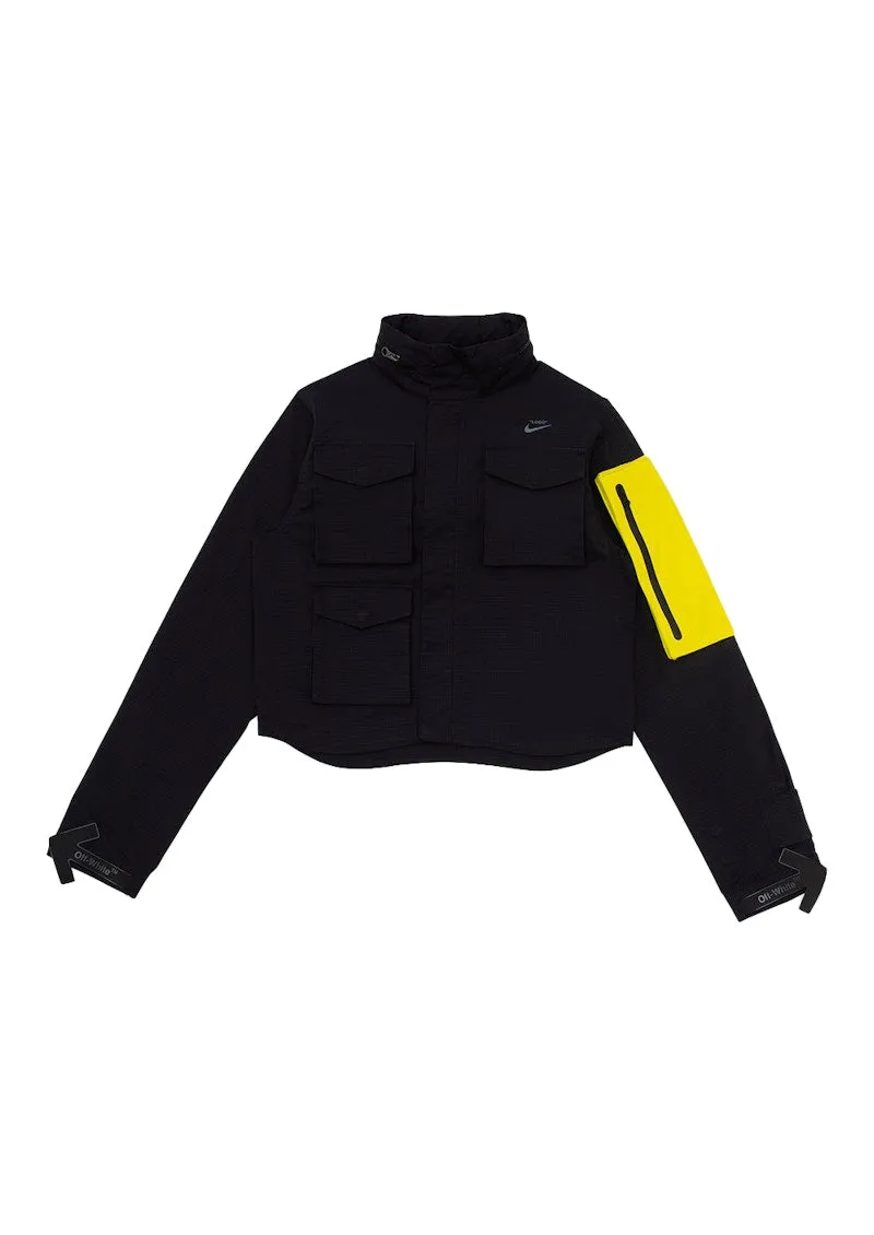 Off-White X Nike Women'S Running Jacket Black/Yellow
