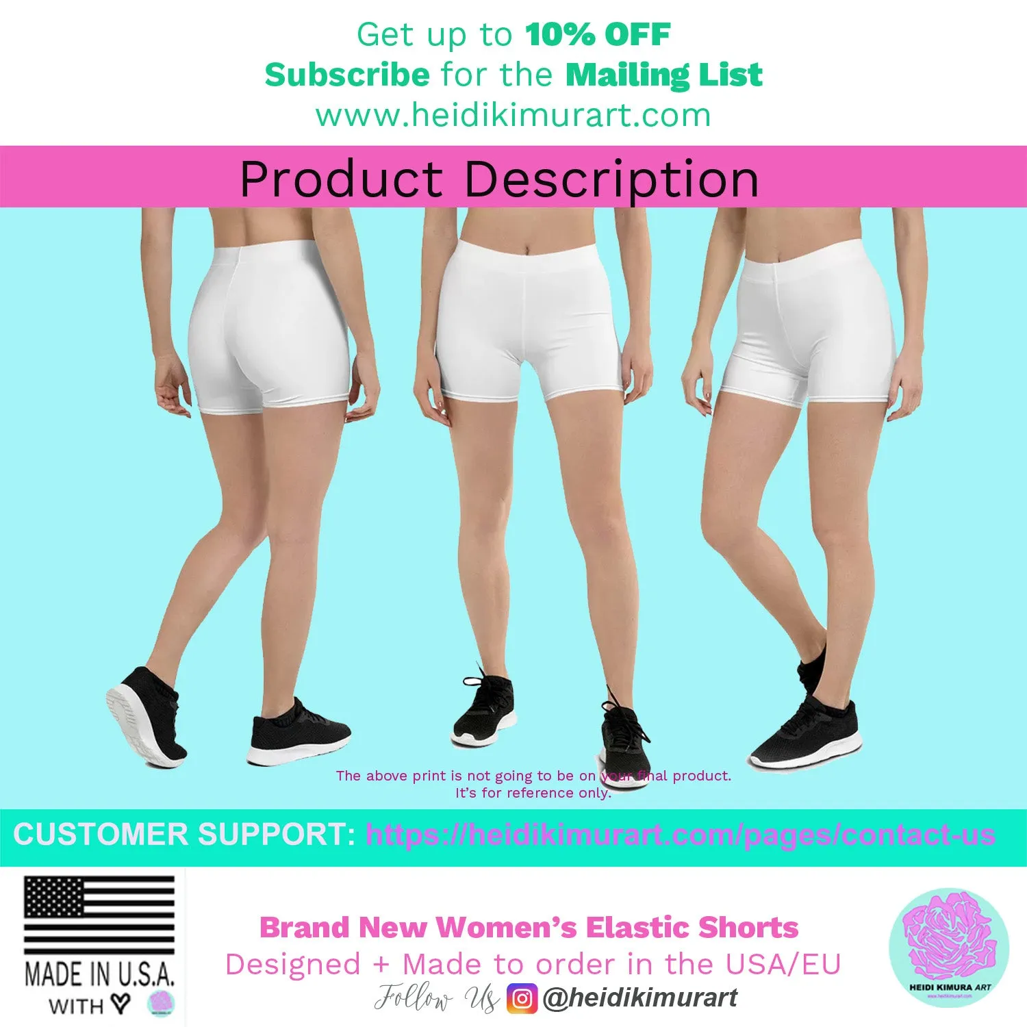 Pink White Stars Patterned Shorts, Best Stars Print Pattern Women's Stretchy Shorts Tight Fashion Shorts- Made in USA/EU
