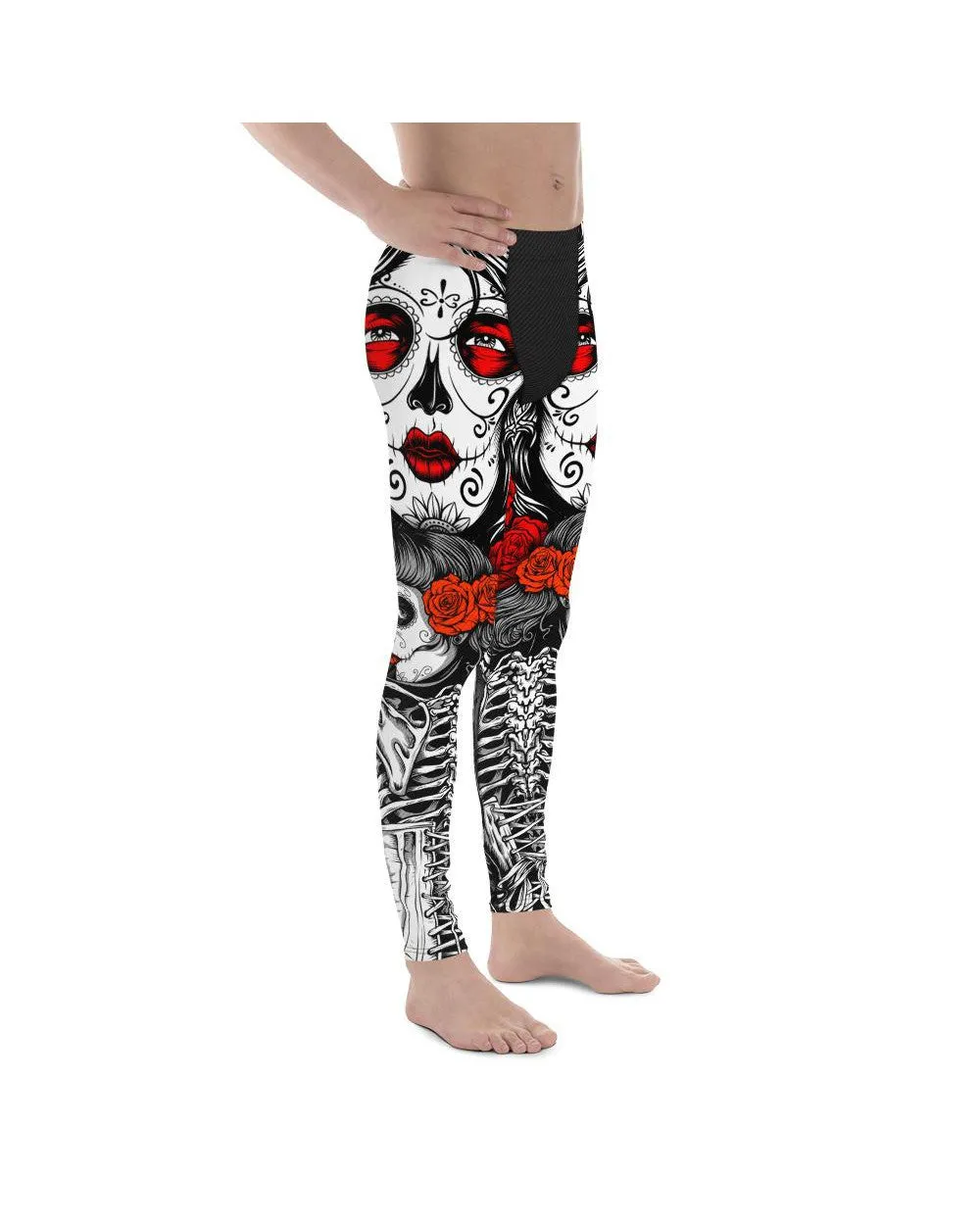 Skeleton Sugar Skull Meggings