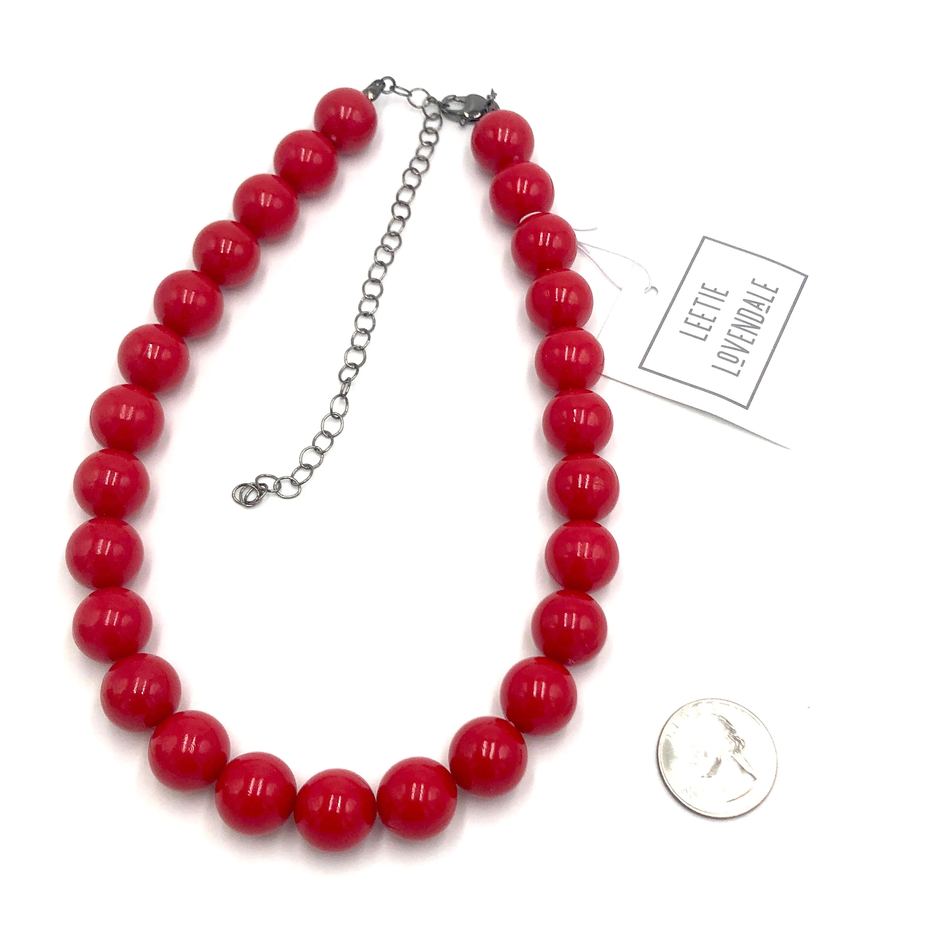Very Cherry Red Marco Necklace